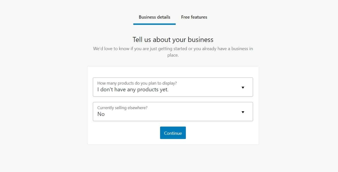 WooCommerce nastavení - business details