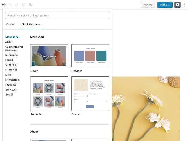 WordPress - Block Patterns