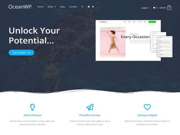 WordPress šablona OceanWP